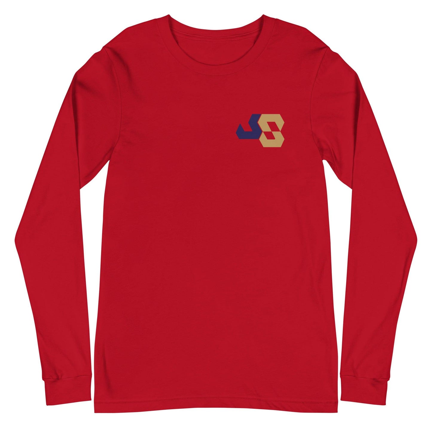 Josiah Silver “JS8” Long Sleeve Tee - Fan Arch