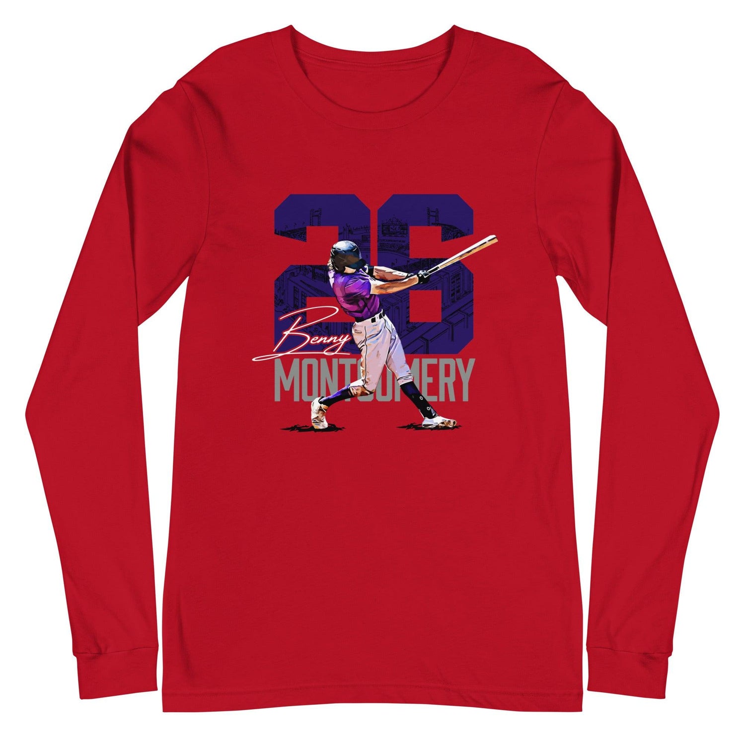 Benny Montgomery "Gameday" Long Sleeve Tee - Fan Arch