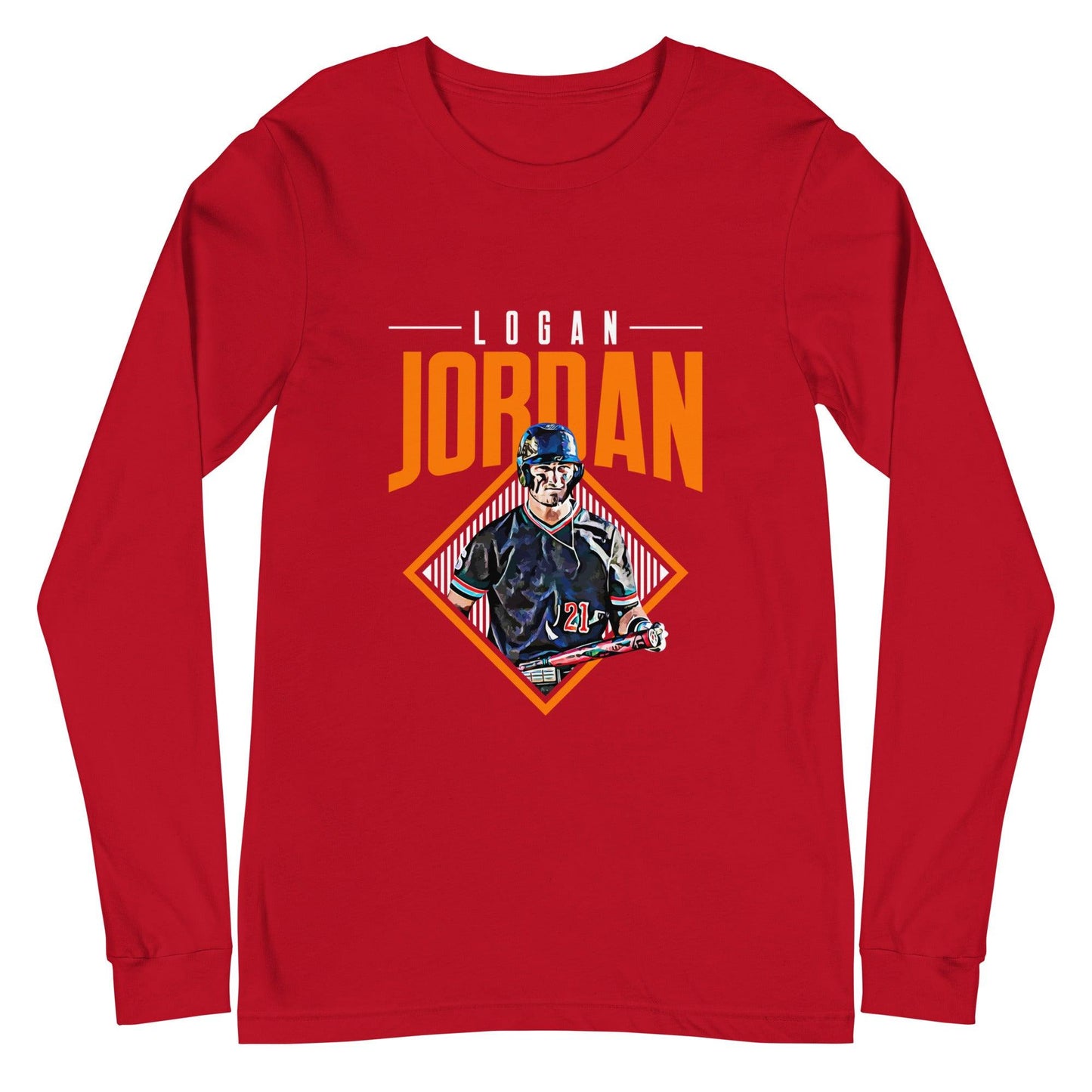 Logan Jordan "Grand Slam" Long Sleeve Tee - Fan Arch