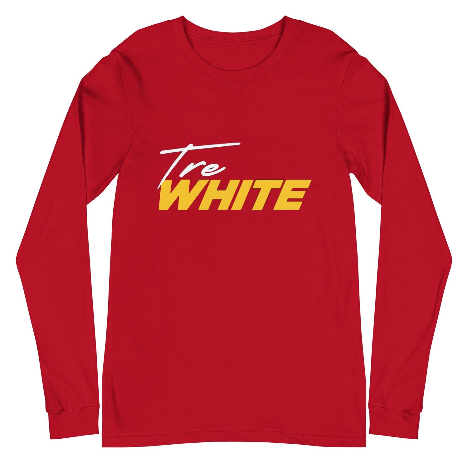 Tre White "Signature" Long Sleeve Tee - Fan Arch