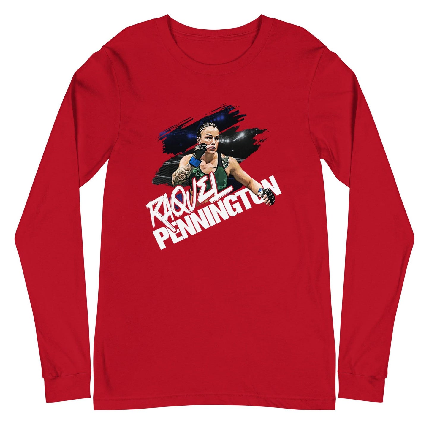 Raquel Pennington "Fight Night" Long Sleeve Tee - Fan Arch