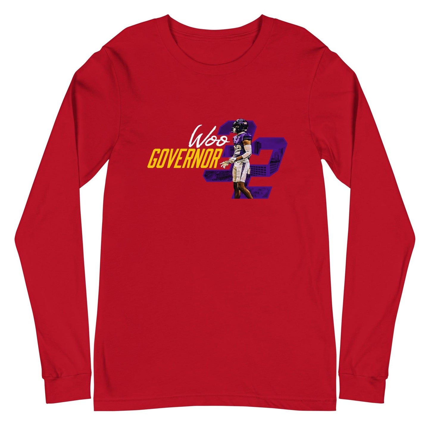 Woo Governor "Overtime" Long Sleeve Tee - Fan Arch