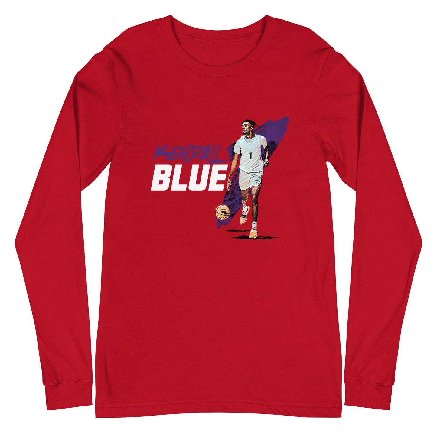 Kendall Blue "Gameday" Long Sleeve Tee - Fan Arch