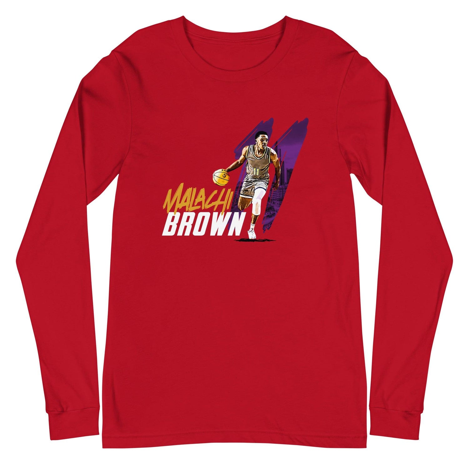 Malachi Brown "Gameday" Long Sleeve Tee - Fan Arch