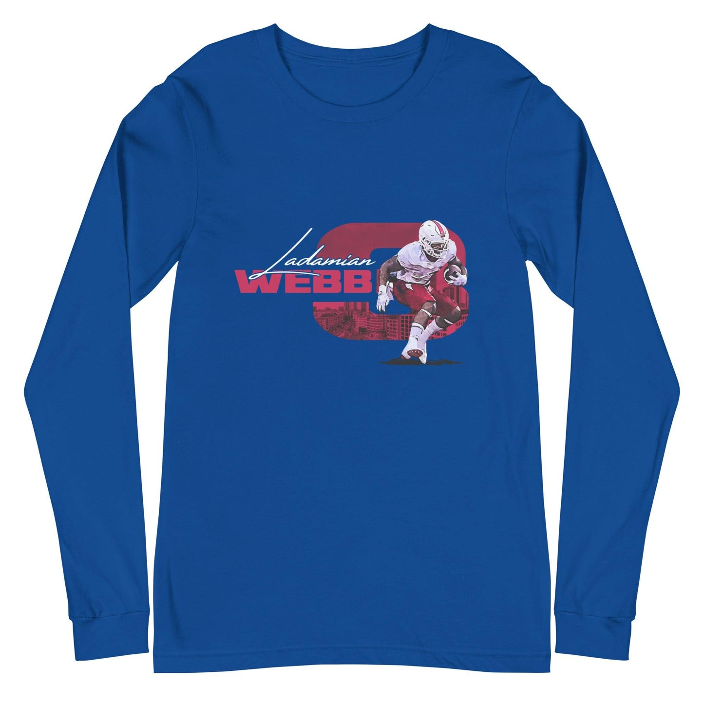 Ladamian Webb "Gameday" Long Sleeve Tee - Fan Arch