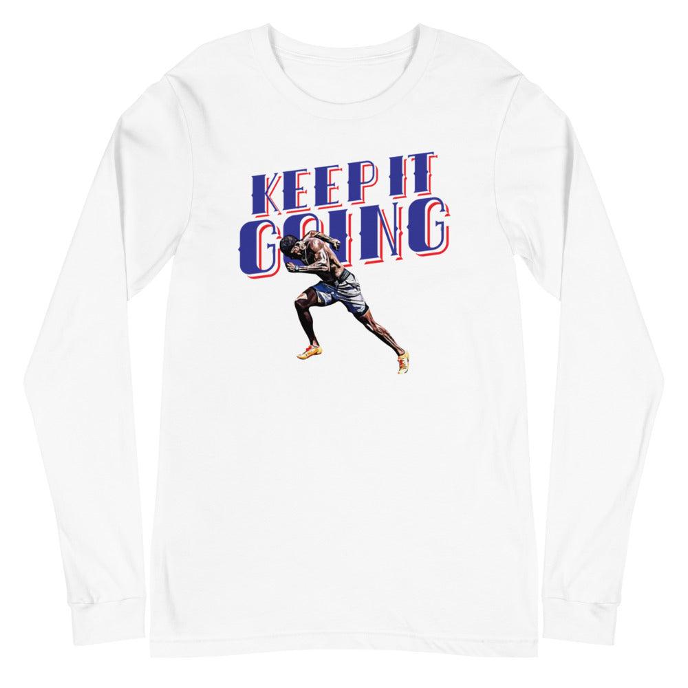 Marvin Bracy-Williams "Keep It Going"  Long Sleeve Tee - Fan Arch