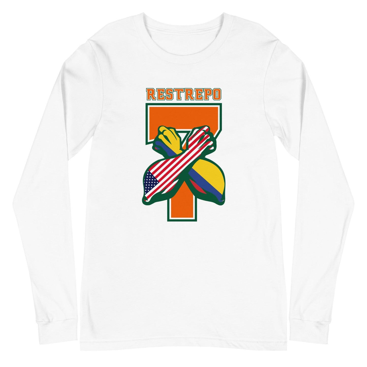 Xavier Restrepo "Represent" Long Sleeve Tee - Fan Arch