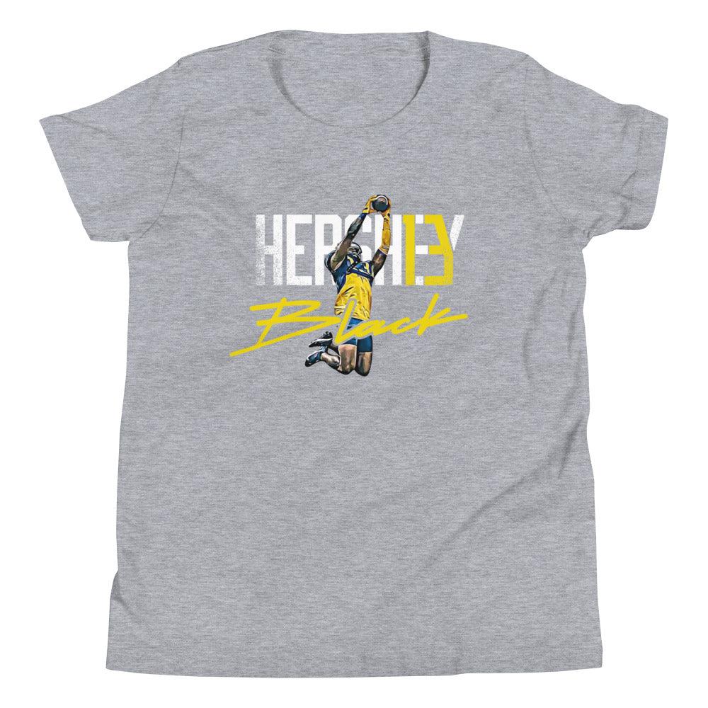 Hershey Black "Essential" Youth Short Sleeve T-Shirt - Fan Arch