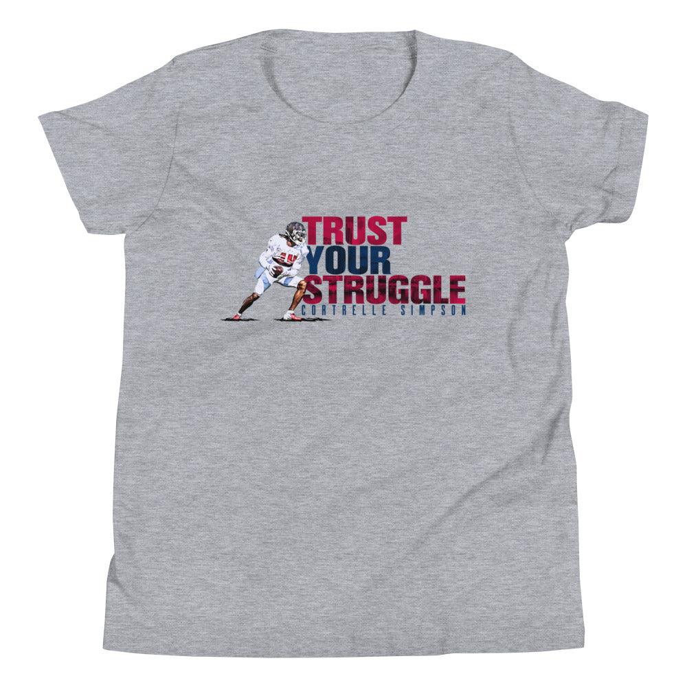 Cortrelle Simpson "Trust Your Struggle" Youth T-Shirt - Fan Arch