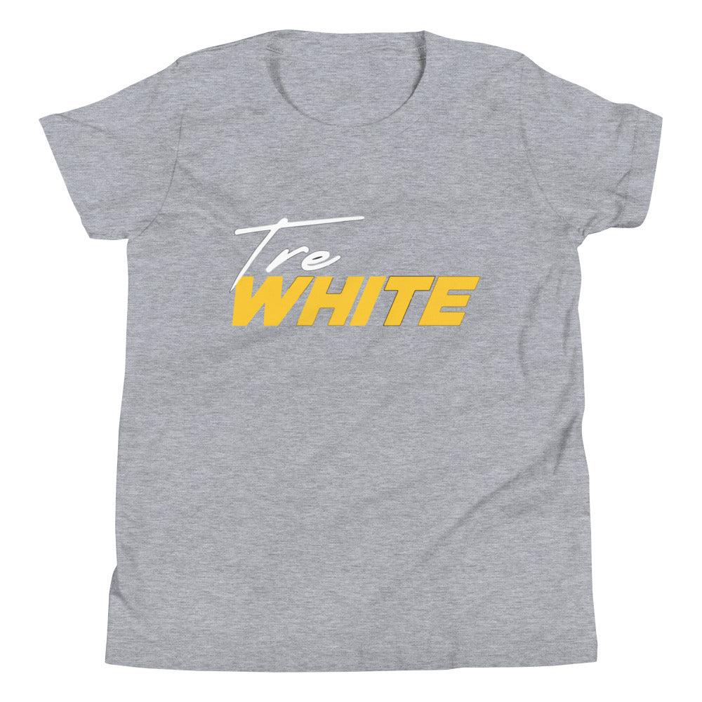 Tre White "Signature" Youth T-Shirt - Fan Arch