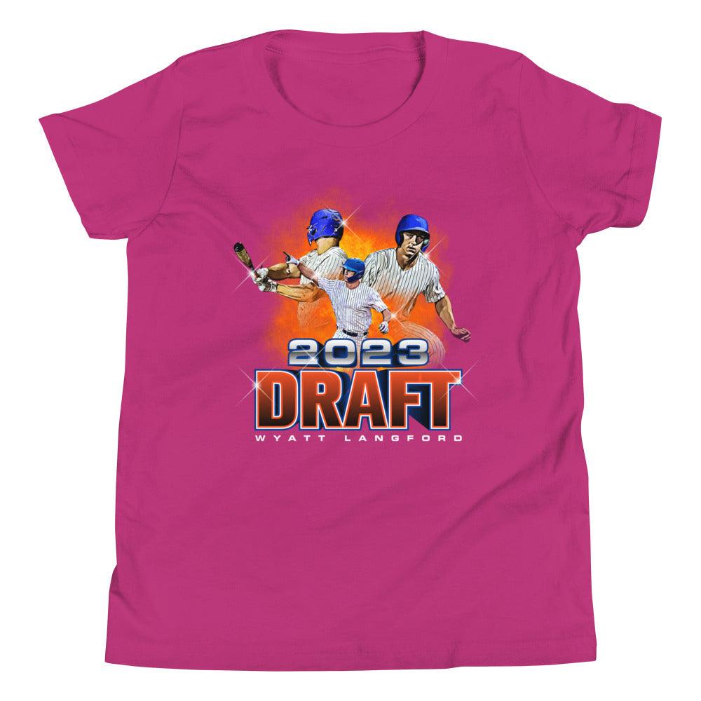 Wyatt Langford "MLB Draft" Youth T-Shirt - Fan Arch