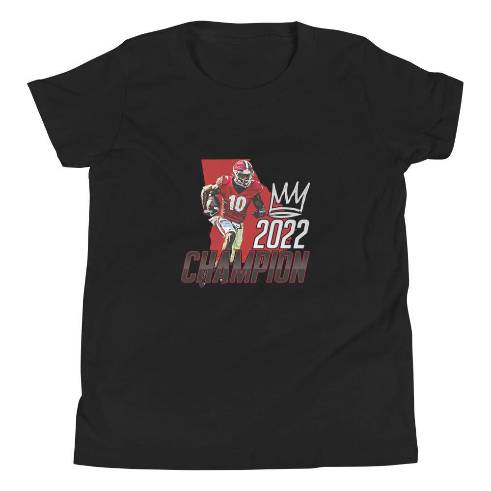 Kearis Jackson "2022 Champ" Youth Short Sleeve T-Shirt - Fan Arch