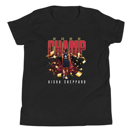 Aisha Sheppard "2022 Champ" Youth T-Shirt - Fan Arch