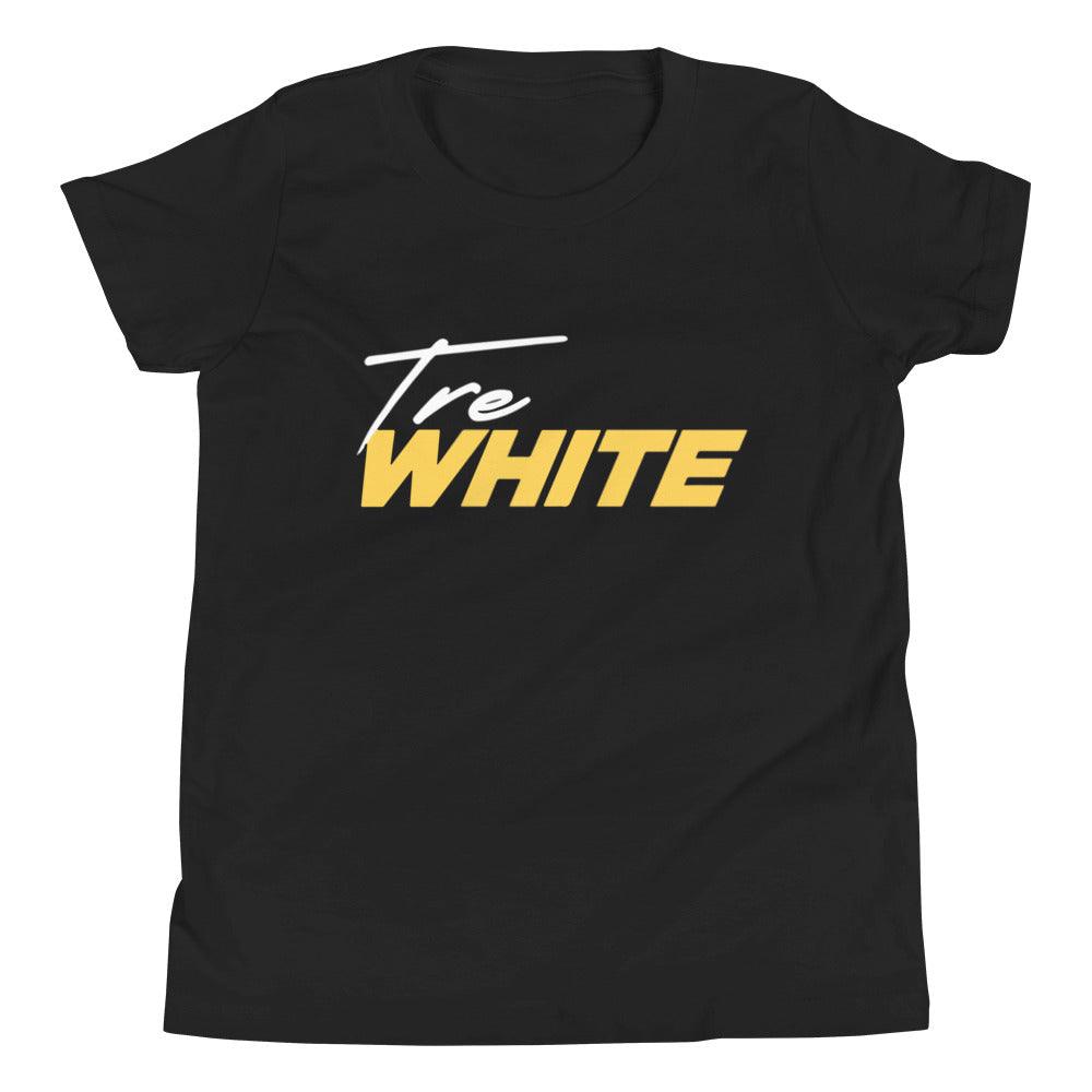 Tre White "Signature" Youth T-Shirt - Fan Arch
