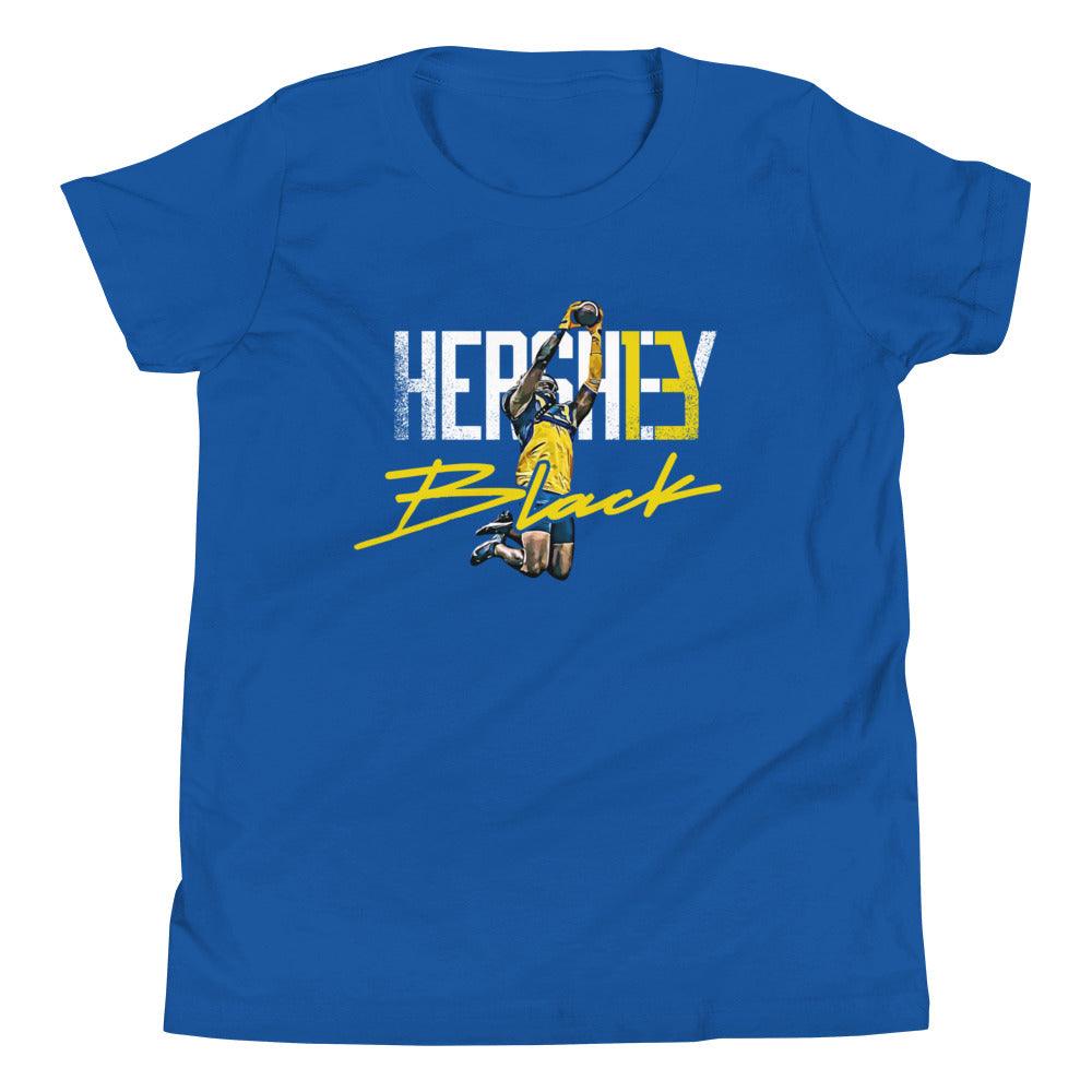 Hershey Black "Essential" Youth Short Sleeve T-Shirt - Fan Arch