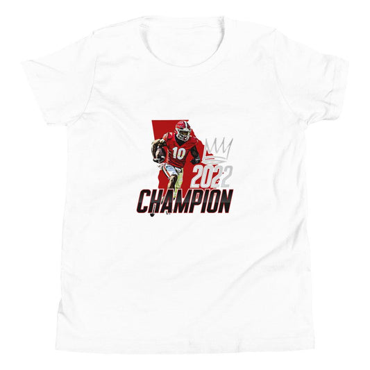Kearis Jackson "2022 Champ" Youth Short Sleeve T-Shirt - Fan Arch