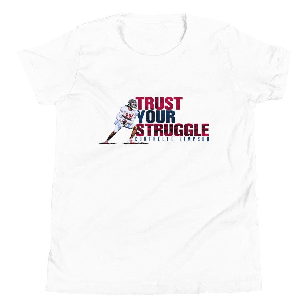 Cortrelle Simpson "Trust Your Struggle" Youth T-Shirt - Fan Arch